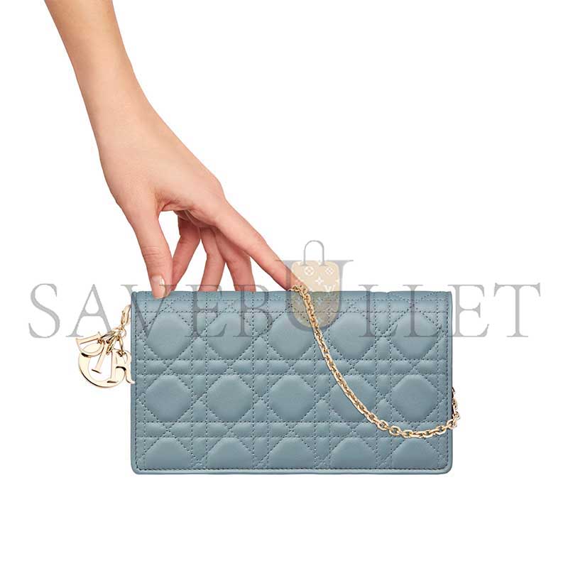 D*or lady D*or pouch with chain s0204onmj_m81b (22*13*5cm)